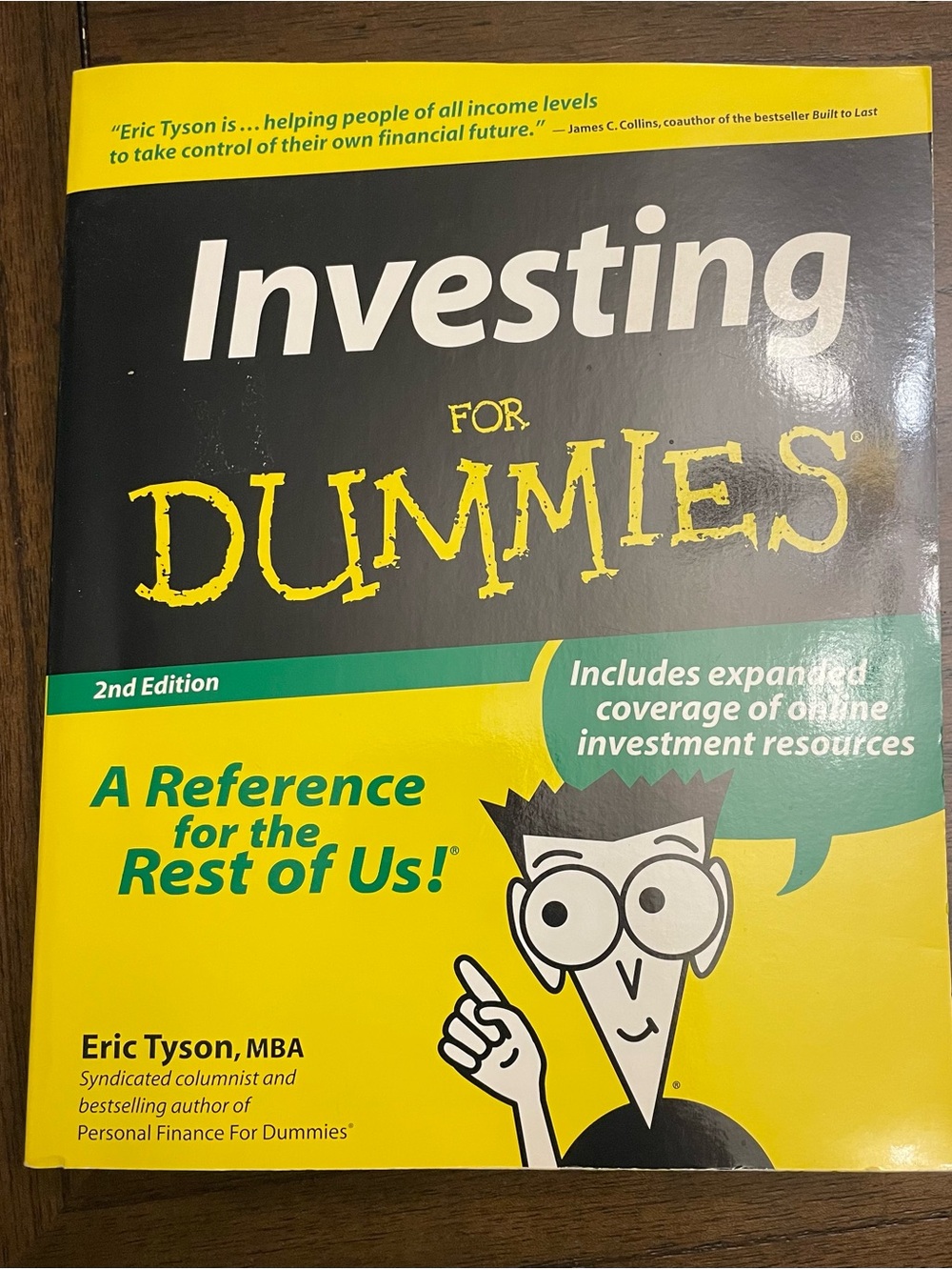 Investing For Dummies 2nd Edition by Eric Tyson Book - Like New Condition